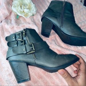 Charlotte Russe Buckle Ankle Boots